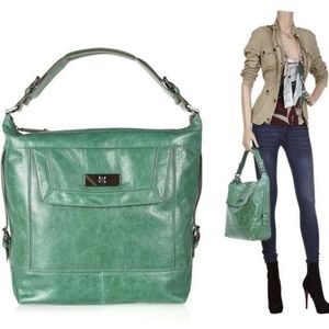 Bcbgmaxazria jade leather hobo handbag